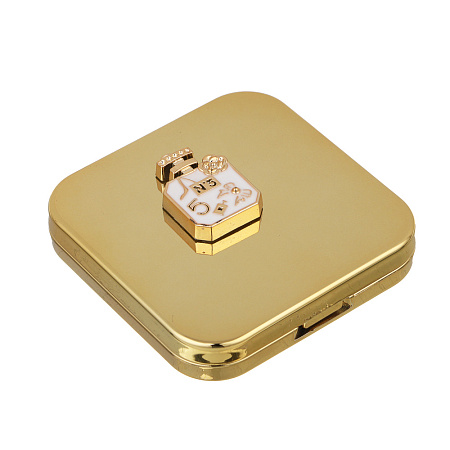 ЮНИLOOK Мирикл Зеркало карманное складное, зум х1, х2, пластик АБС, стекло, 6,3x6,3см, 3 цвета