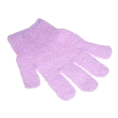 Мочалка перчатка тм ЮL с отшелушивающим эффектом, полиэстер, 18см, 5 цветов, МС24-06