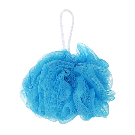 ЮL Мочалка шар роза с подвесом, полиэтилен, 40гр, 5-6 цветов, МС24-03