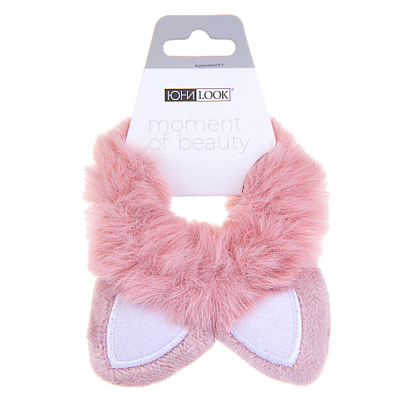 Резинка для волос ЮНИLOOK, d7,5см, полиэстер, 6 цветов, ACS-114