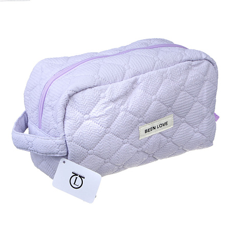 ЮL Косметичка стеганая дутая с боковой ручкой Килт, 100% ПЭ, 24х13х10см, 2 цвета