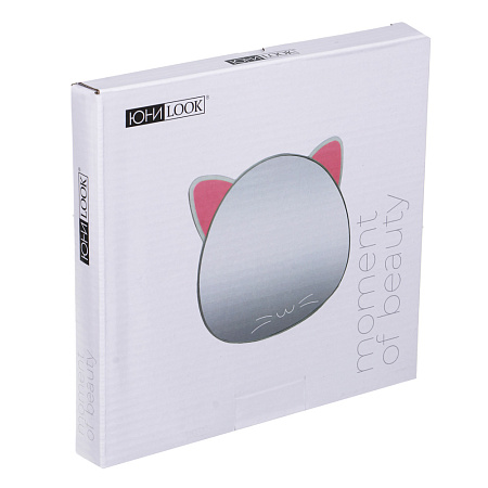 Зеркало настольное тм ЮНИLOOK, металл, стекло, пластик, 16x14,5см