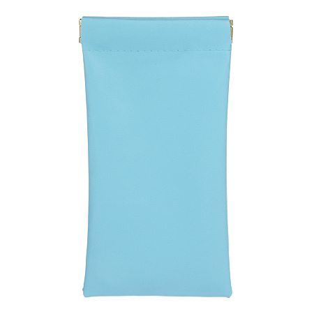 ЮL Чехол для очков мягкий с зажимом, ПУ, 18х8,5см, 5 цветов