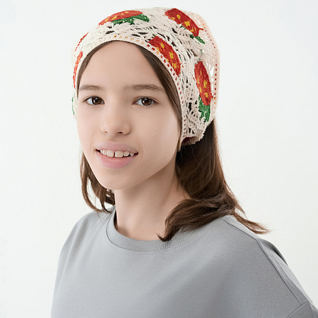 GALANTE Косынка вязаная женская, р-р 50x35см, 100% полиэстер, 6 дизайнов