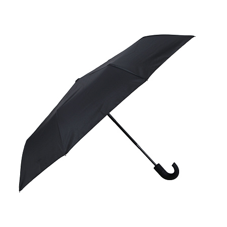 Зонт автомат, металл, пластик, эпонж, d96см, 8 спиц, черный