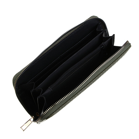 ЮL Асеана Кошелек женский для карт, купюр и монет на молнии, полиуретан, 19х9,5х2 см, 3 цвета, КЖ24-04