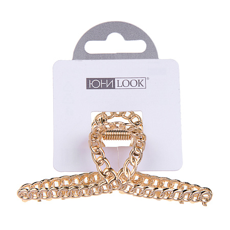 ЮНИLOOK Краб для волос, 7,5см, сплав, 2 цвета, ACS-94