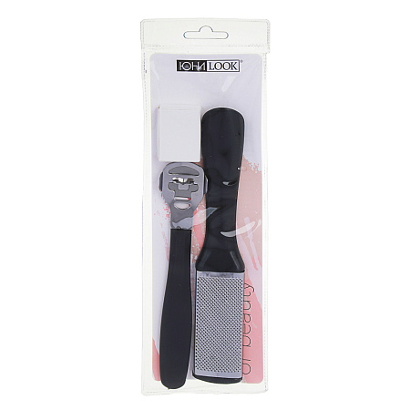 ЮНИLOOK Набор педикюрный 3 пр. (терка, скребок, лезвия), арт.10-1