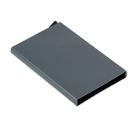 Кардхолдер с выдвижным механизмом на 8 карт тм ЮL, алюминий, пластик, 9,5х6,3см, 3 цвета