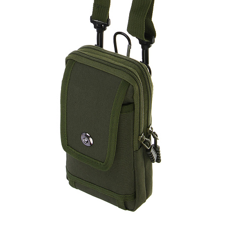 ЮL Сумка мужская на длинном ремне, полиэстер, 18х10х4см, 23-2