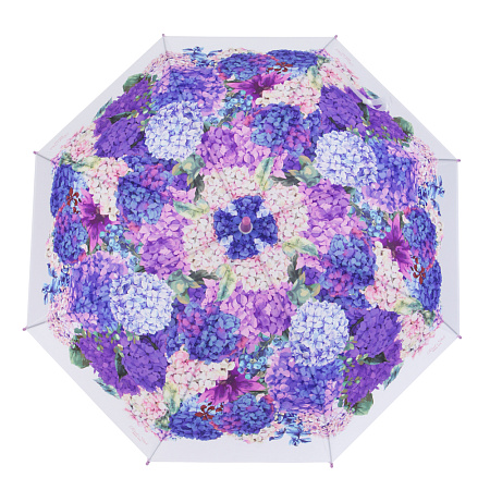 Зонт-трость женский, металл, пластик, ПВХ, 60 см, 8 спиц, 3 дизайна