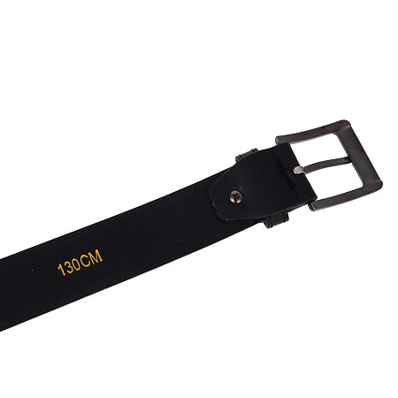 ЮL Ремень мужской, ПУ, металл, 120/130х3,8см, черный, РМ24-01