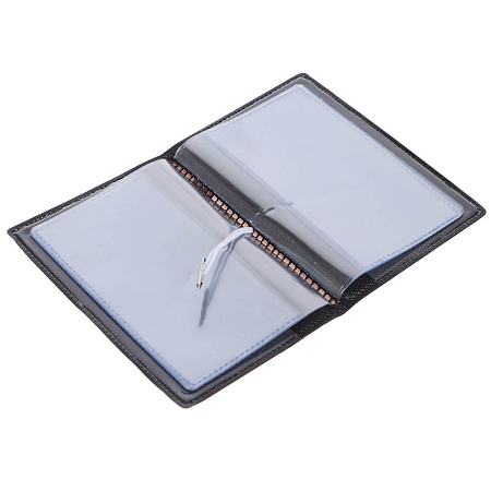 Визитница-картхолдер тм ЮL на 10 карт с удерживающей резинкой, ПВХ, 10,4х7см, 6 дизайнов