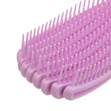 Расческа массажная веерная тм ЮНИLOOK, 23 см, пластик, 4 цвета