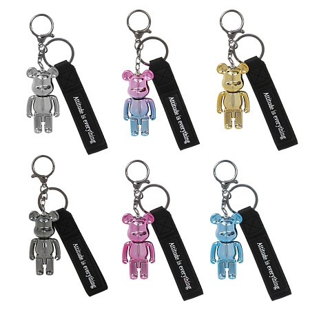 Подвеска брелок с шармом тм ЮL, пластик, полиэстер, металл, 6,5 см, 6 цветов, #5