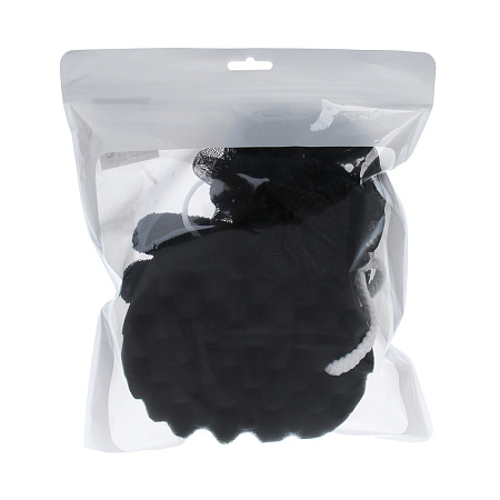 ЮL Набор 3 штуки: губка поролон, перчатка скрабер, мочалка шар, 2 цвета, МС24-09