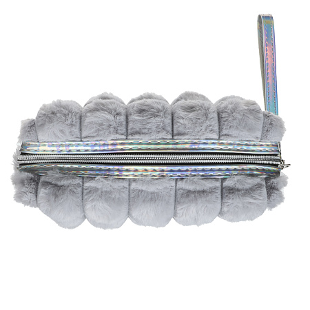 ЮL Косметичка из искусственного меха Флаффи, 100% ПЭ, 18х10х7см, 2 цвета