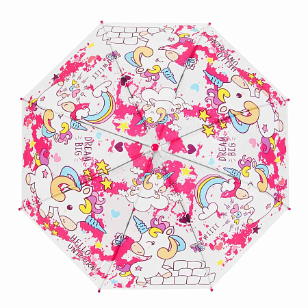 Зонт-трость, детский, POE, пластик, сплав, 50см, 8 спиц, 4 дизайна, #1