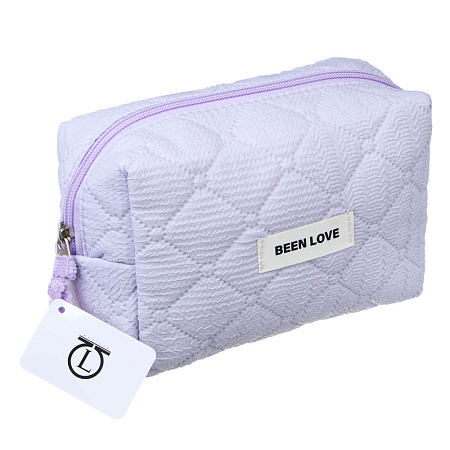 ЮL Косметичка стеганая дутая Килт, 100% ПЭ, 17х12х8см, 2 цвета