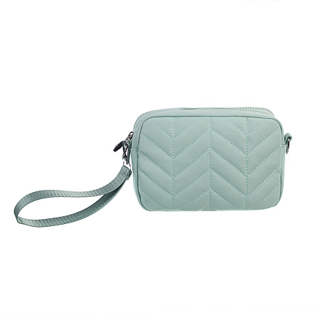 Сумка женская с 2-мя отделениями на длинном ремне тм ЮL Mint, полиэстер, 20х13х5,5см, 3 цвета