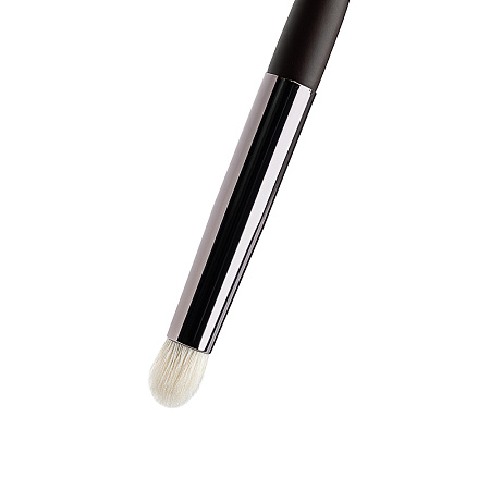 ЮНИLOOK Кисть для растушевки теней бочонок, натуральный ворс, дерево, металл, 15,7см						