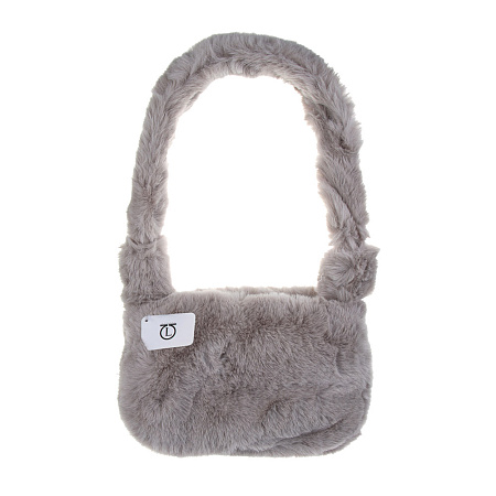 ЮL Лавли Сумка плечевая из искусственного меха на молнии, 24x16 см, полиэстер, 2-3 цвета