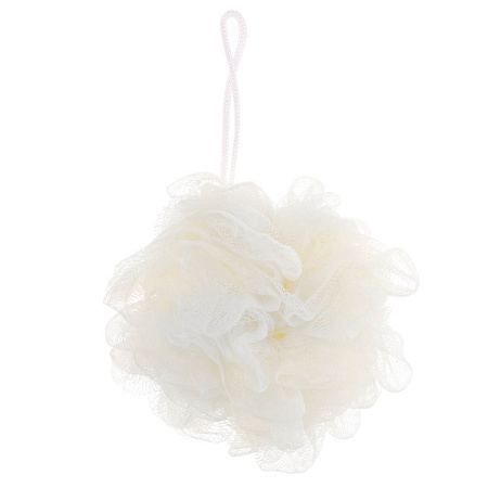 ЮL Мочалка шар роза с подвесом, полиэтилен, 40гр, 5-6 цветов, МС24-03