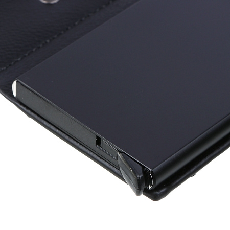 ЮL Лиан Портмоне для купюр и карт с жестким кардхолдером, полиуретан, сплав, 7х9,5х2,4 см, 2 цвета, КЖ24-40