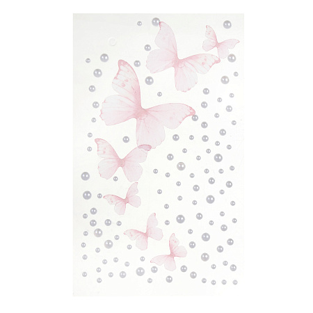 Наклейки и стразы для лица и тела тм ЮНИLOOK ,8х12 см, акрил, полиэстер, 3 дизайна,  ВЗ24-44