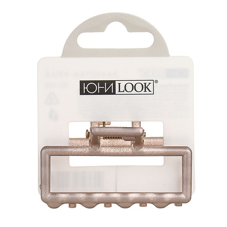 ЮНИLOOK Краб для волос, 5см, металл, пластик, 2 дизайна, ACS-47