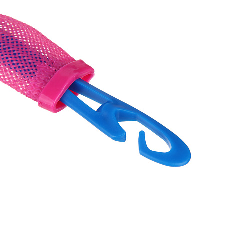 Бигуди-волны с крючком для укладки волос ЮНИLOOK, 25х3см, пластик, нейлон, 12шт, 2 цвета, ACS-70