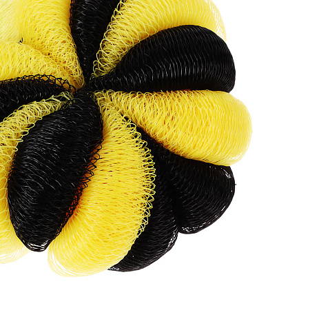 ЮL Мочалка банная для тела, полиэтилен, полиэстер, 50гр, 2 дизайна, МС24-04