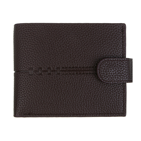 ЮL Валтор Портмоне мужское для карт, купюр и монет на кнопке, ПУ, 11,5х9,5х1,5см, 2 цвета, КЖ24-31