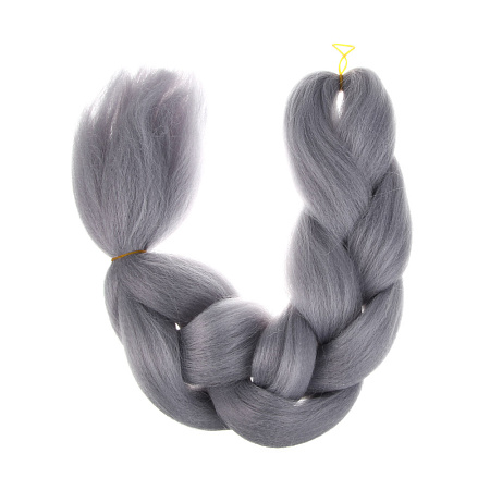Коса цветная тм ЮНИLOOK, длина 60см, нейлон, 6 цветов, ACS-74