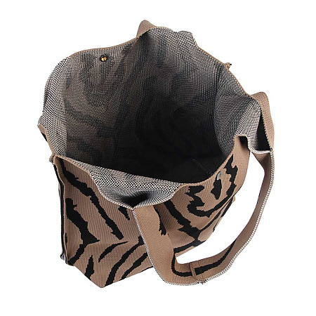 Сумка женская трикотажная тм ЮL Check, полиэстер, 35х40см, 3 цвета