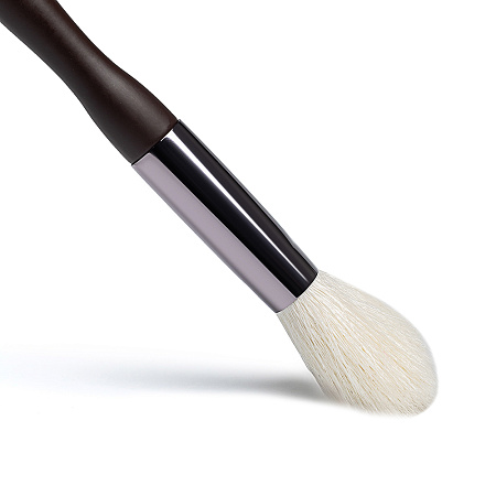 ЮНИLOOK Кисть для хайлайтера, натуральный ворс, металл, дерево, 17,5см