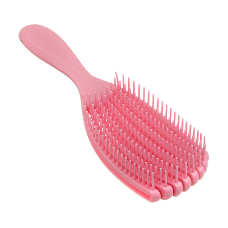 Расческа массажная веерная тм ЮНИLOOK, 23 см, пластик, 4 цвета