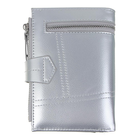 ЮL Анзелия Кошелек женский для купюр, карт и монет на кнопке, полиуретан, 14x10x3 см, 2 цвета, КЖ24-17