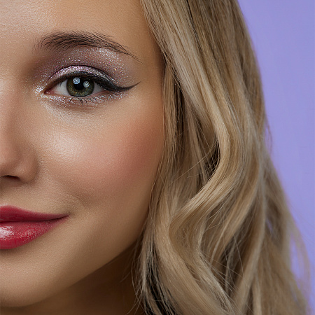 ЮНИLOOK Шайн Глиттерные тени, 2,5г, тон 02, розовый
