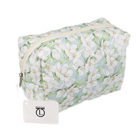 Косметичка "Цветочки" тм ЮL, 17х11х10 см, полиэстер, 3 дизайна