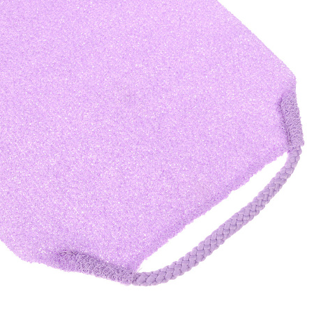 ЮL Мочалка пилинг японская для бани и душа с ручками, жесткая, полиэстер, 45х19см, 4 цвета, МС24-07