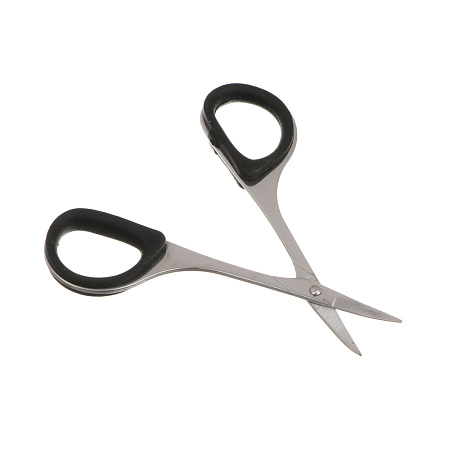 Ножницы маникюрные для кутикулы тм ЮНИLOOK, сталь, силикон, 9 см, 2 цвета