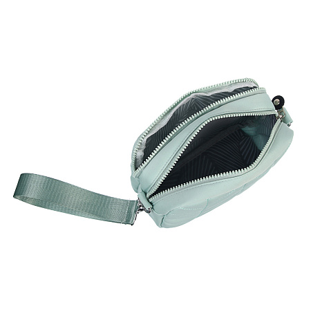 Сумка женская с 2-мя отделениями на длинном ремне тм ЮL Mint, полиэстер, 20х13х5,5см, 3 цвета