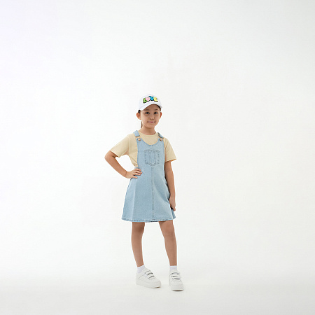 GALANTE Кепка детская, р.54, 30% хлопок, 70% полиэстер, белый, ВЛ25-03, #1