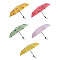 Зонт женский, автомат, металл, пластик, полиэстер, 55 см, 8 спиц, 5 дизайнов, А2024-1