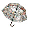Зонт-трость женский, металл, пластик, ПВХ, 60 см, 8 спиц, 4 дизайна, RST915A