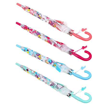 Зонт-трость, детский, POE, пластик, сплав, 50см, 8 спиц, 4 дизайна, #1