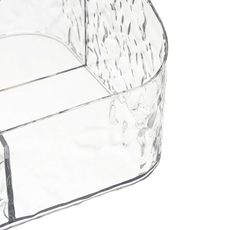 Органайзер для косметики и визажа тм ЮНИLOOK Ice 17,5х15х11см, пластик PET, #25667