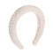 ЮНИLOOK Ободок для волос, 4 см, полиэстер, пластик, бежевый