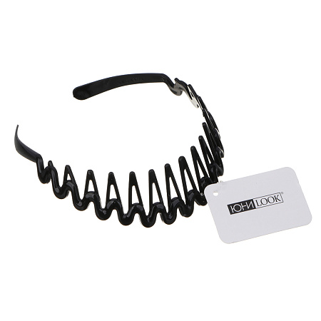 ЮНИLOOK Ободок для волос, 3,5см, пластик, черный, ACS-39